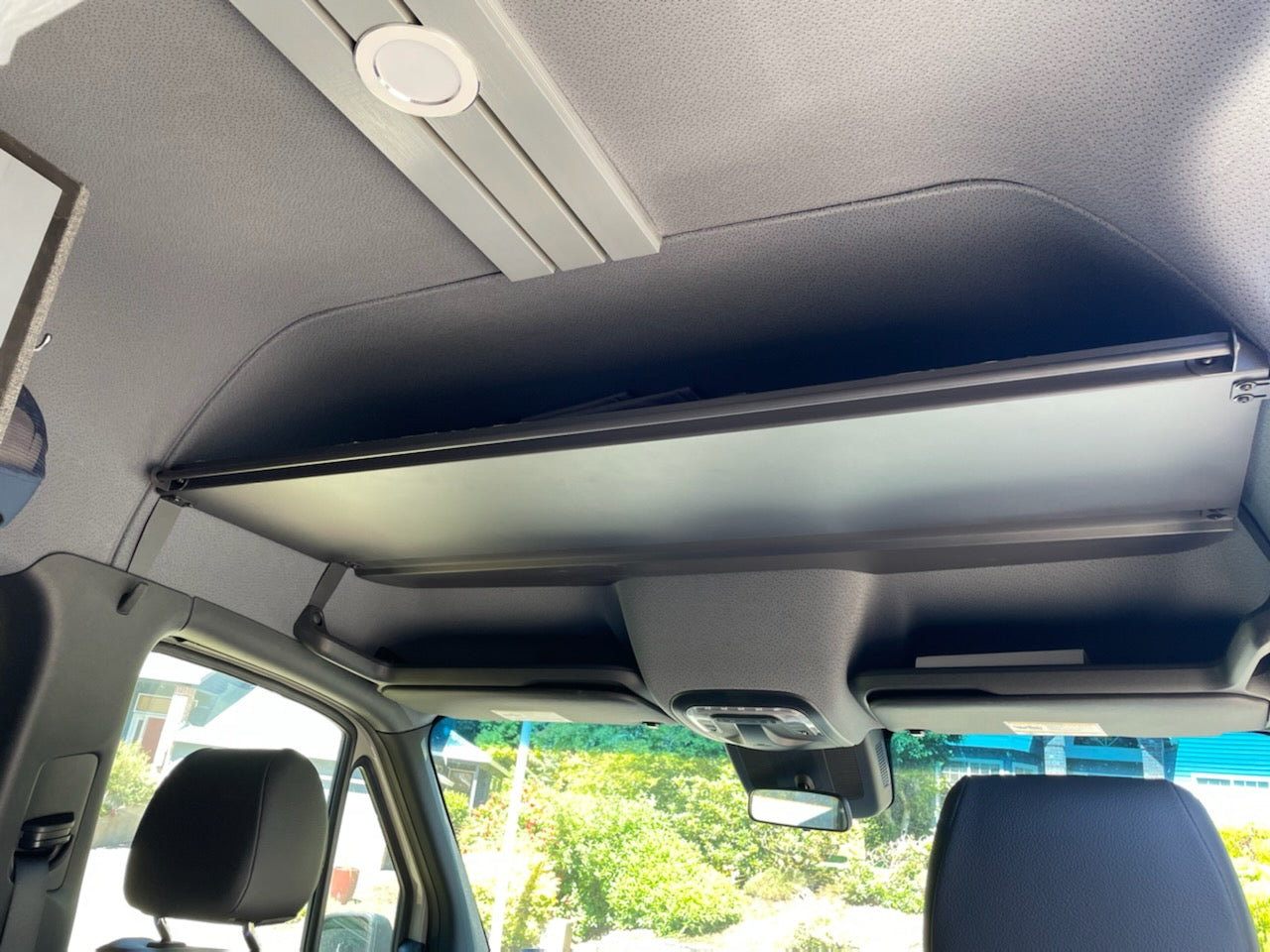 SPRINTER HEADLINER SHELF INCLUDES CURTAIN ROD AND LINER 2019+