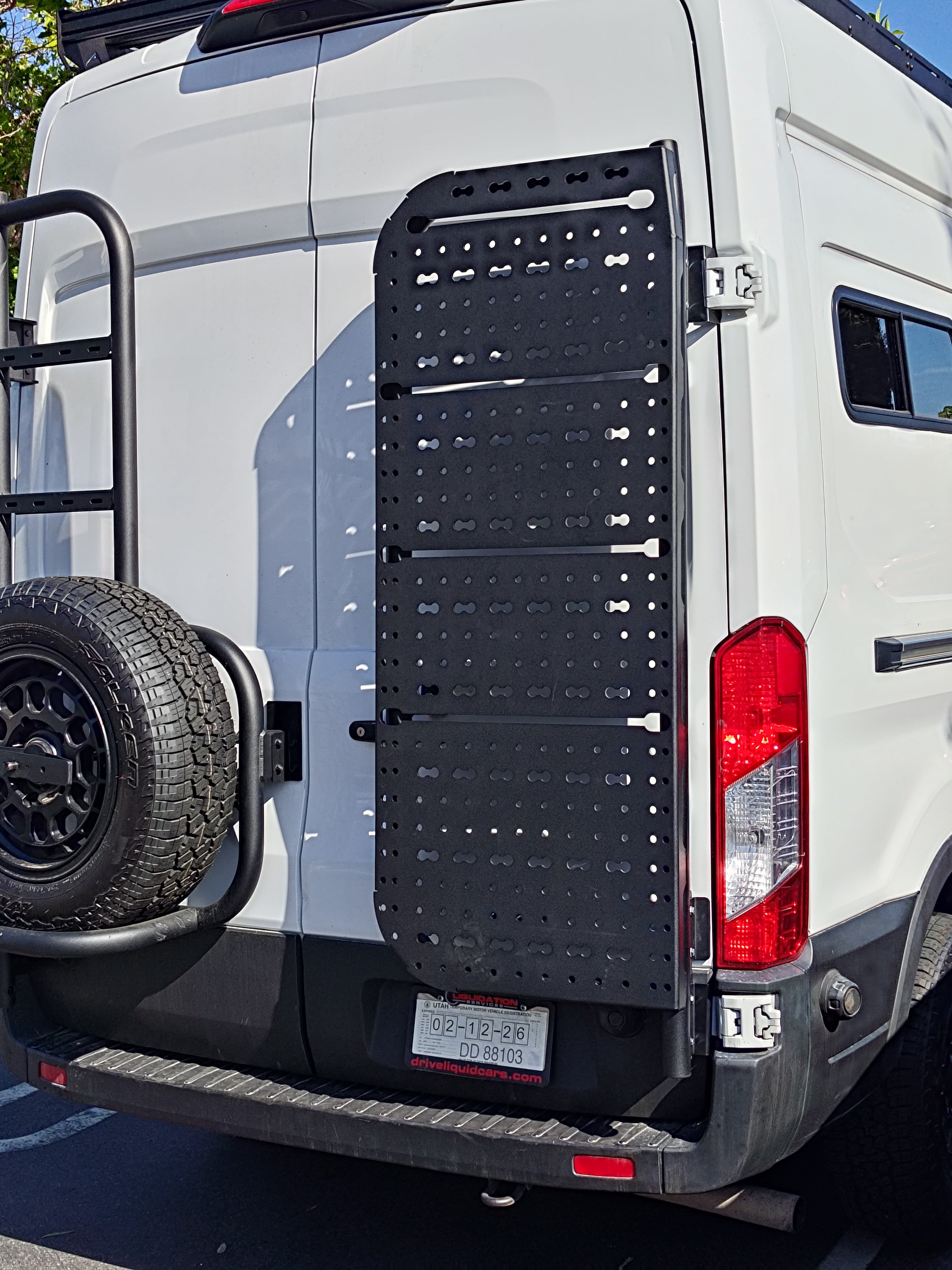 Ford Transit Rear Door Rack | Atlas MOLLE Storage Panel