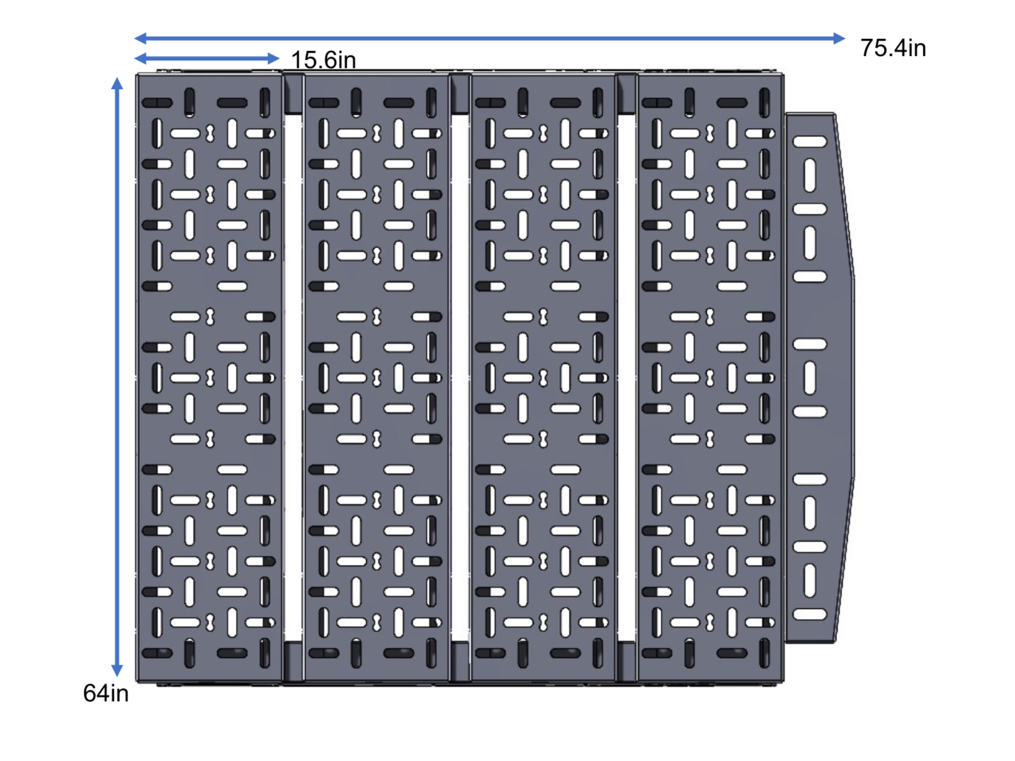 SPRINTER VAN PLATFORM 4-PANEL ALL ALUMINUM BED SYSTEM