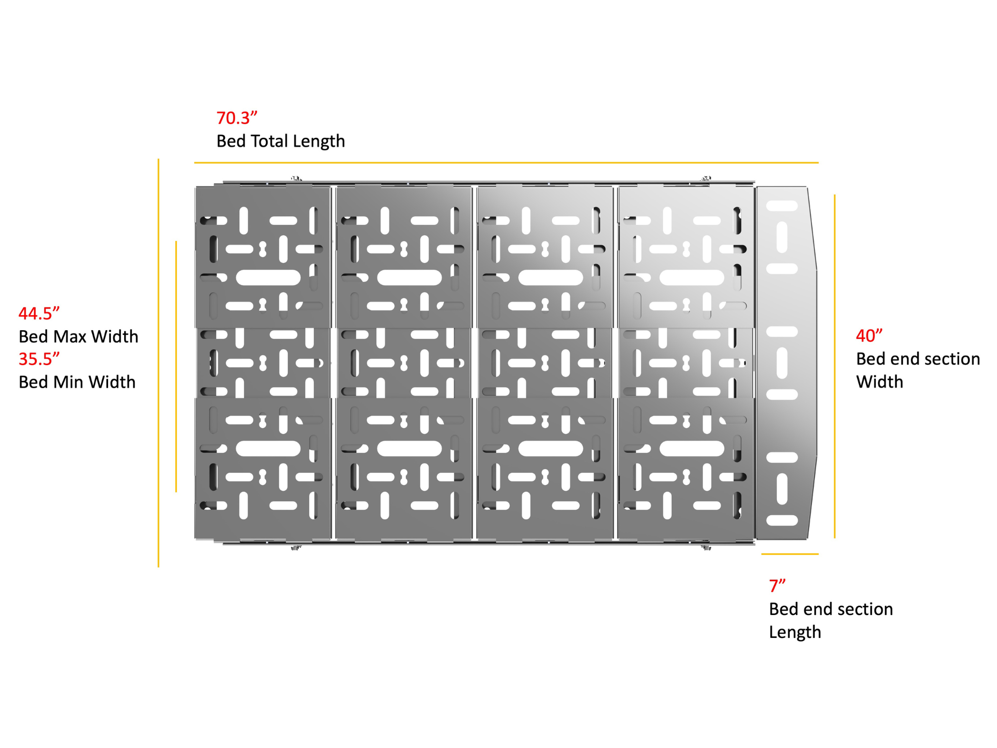 Wheel well box Mini bed for Sprinter, Transit & Promaster