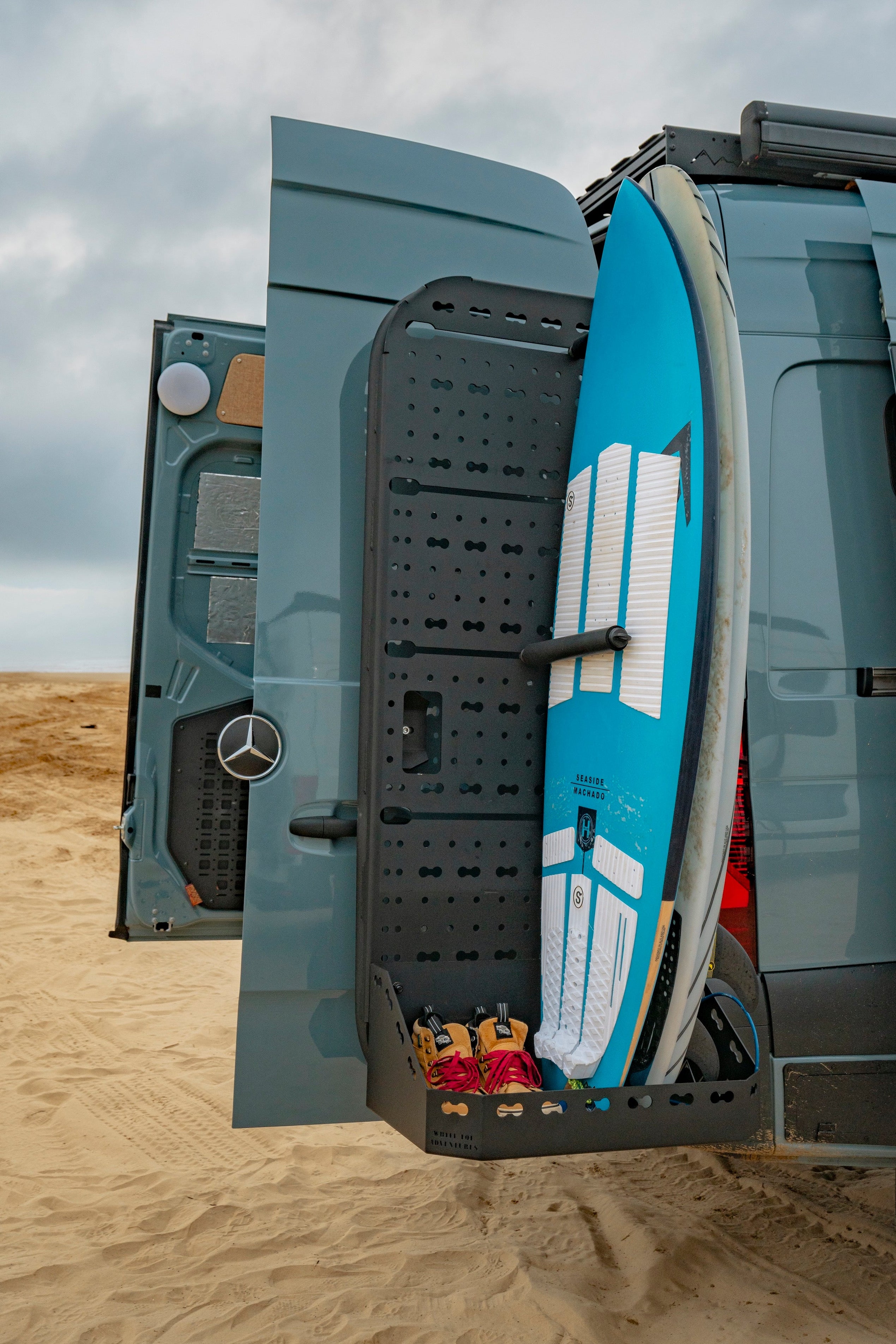 Sprinter Rear Door Atlas Storage Rack | Passenger Side