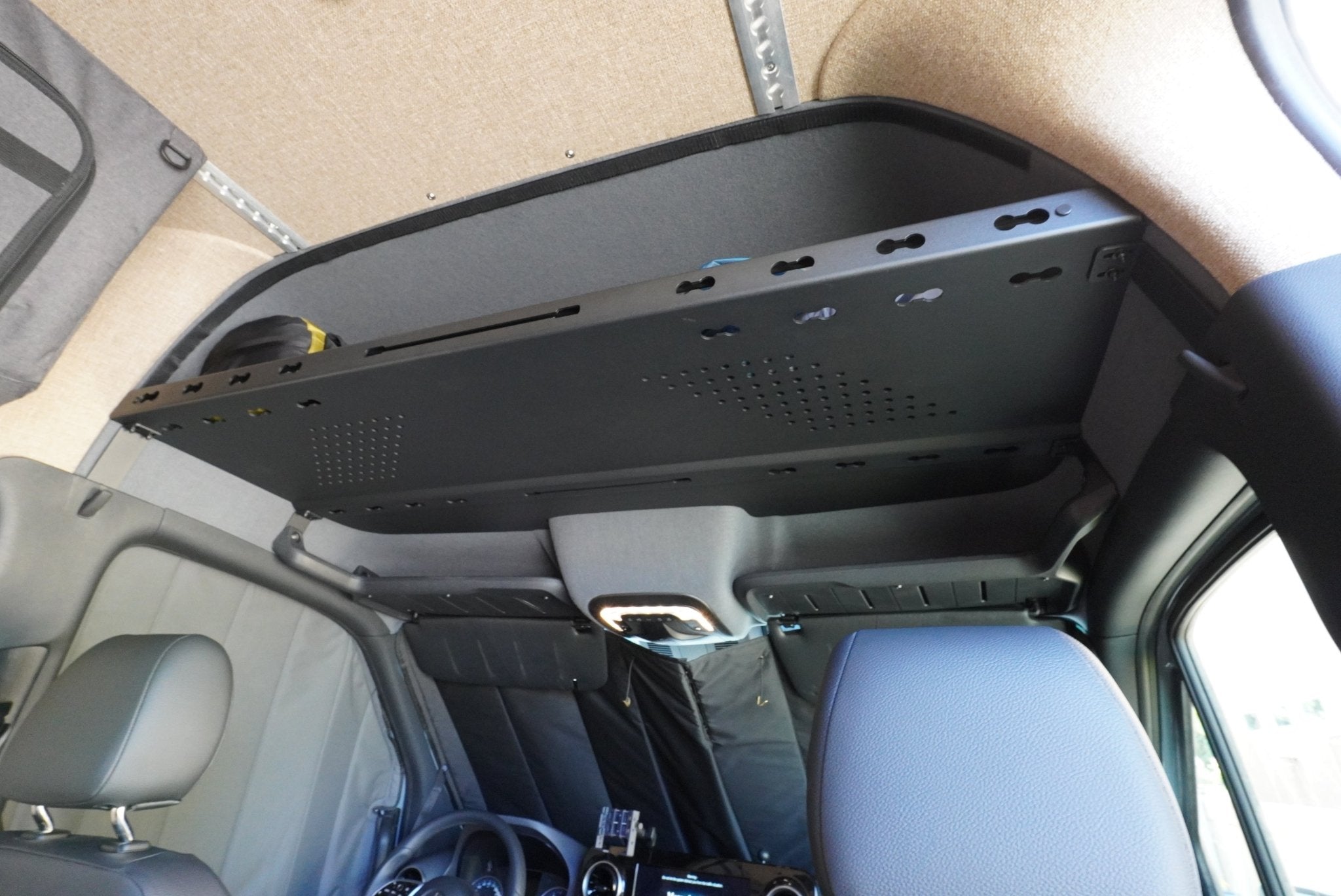 SPRINTER HEADLINER SHELF WITH L TRACK 2019+ - White Top Adventures