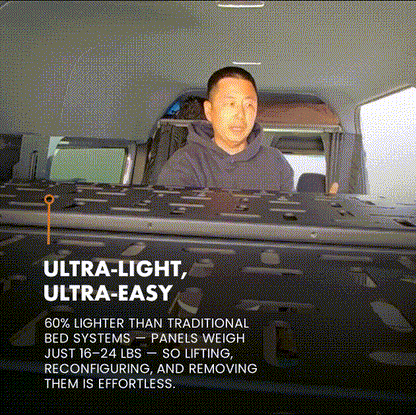 SPRINTER VAN PLATFORM 4-PANEL ALL ALUMINUM BED SYSTEM