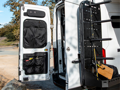 Ford Transit Rear Door Atlas Storage Rack | Passenger Side
