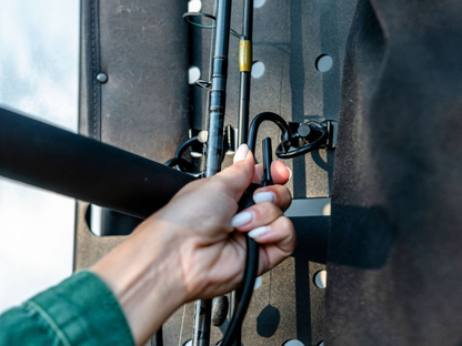 Ford Transit Rear Door Atlas Storage Rack | Passenger Side
