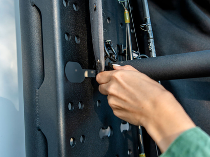 Ford Transit Rear Door Atlas Storage Rack | Passenger Side