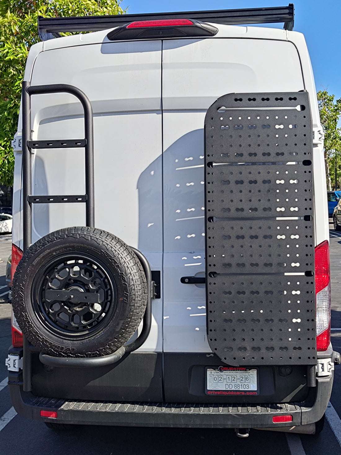 Ford Transit Rear Door Rack | Atlas MOLLE Storage Panel