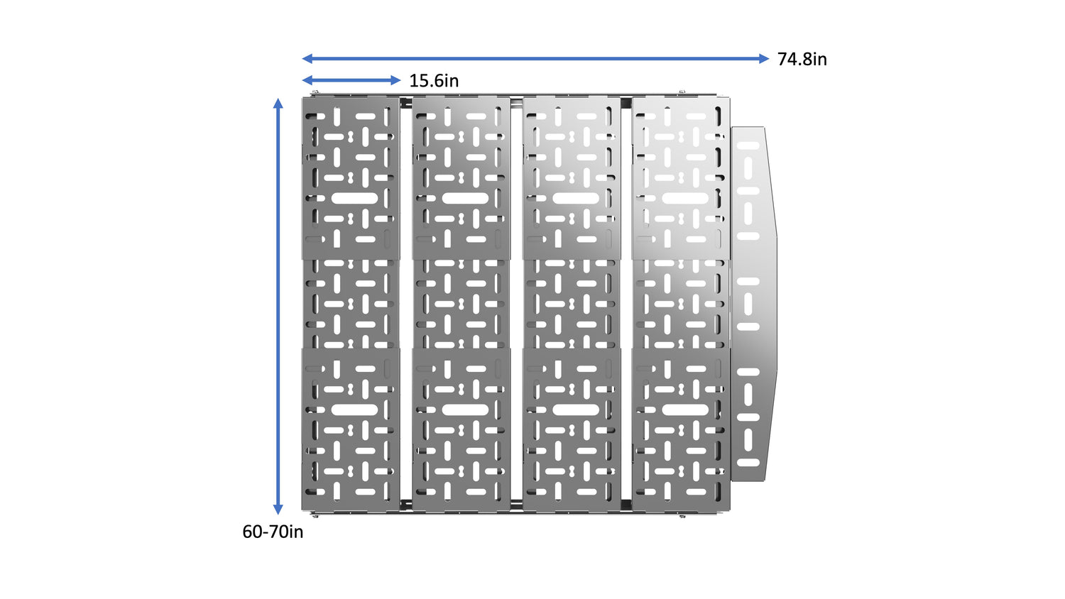 Ford Transit Van FlexTrack 4-Panel All Aluminum Platform  Bed System