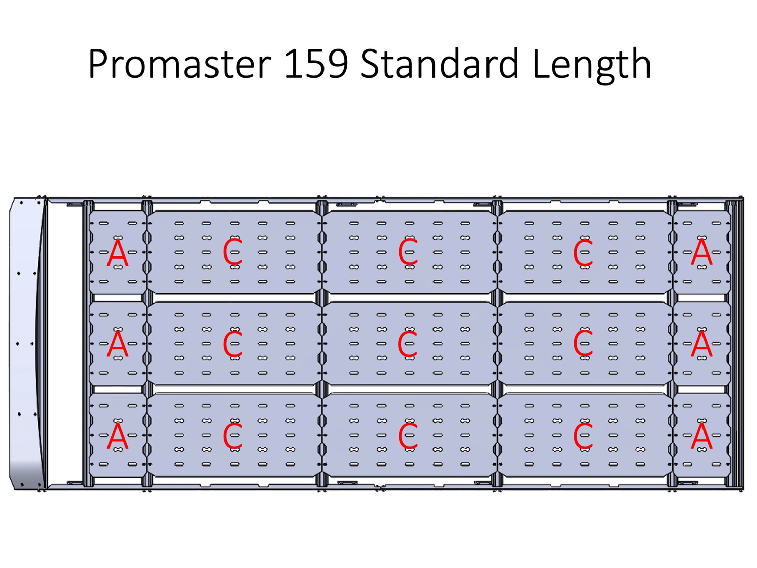 Promaster Van 159 High Roof Strata Roof Rack