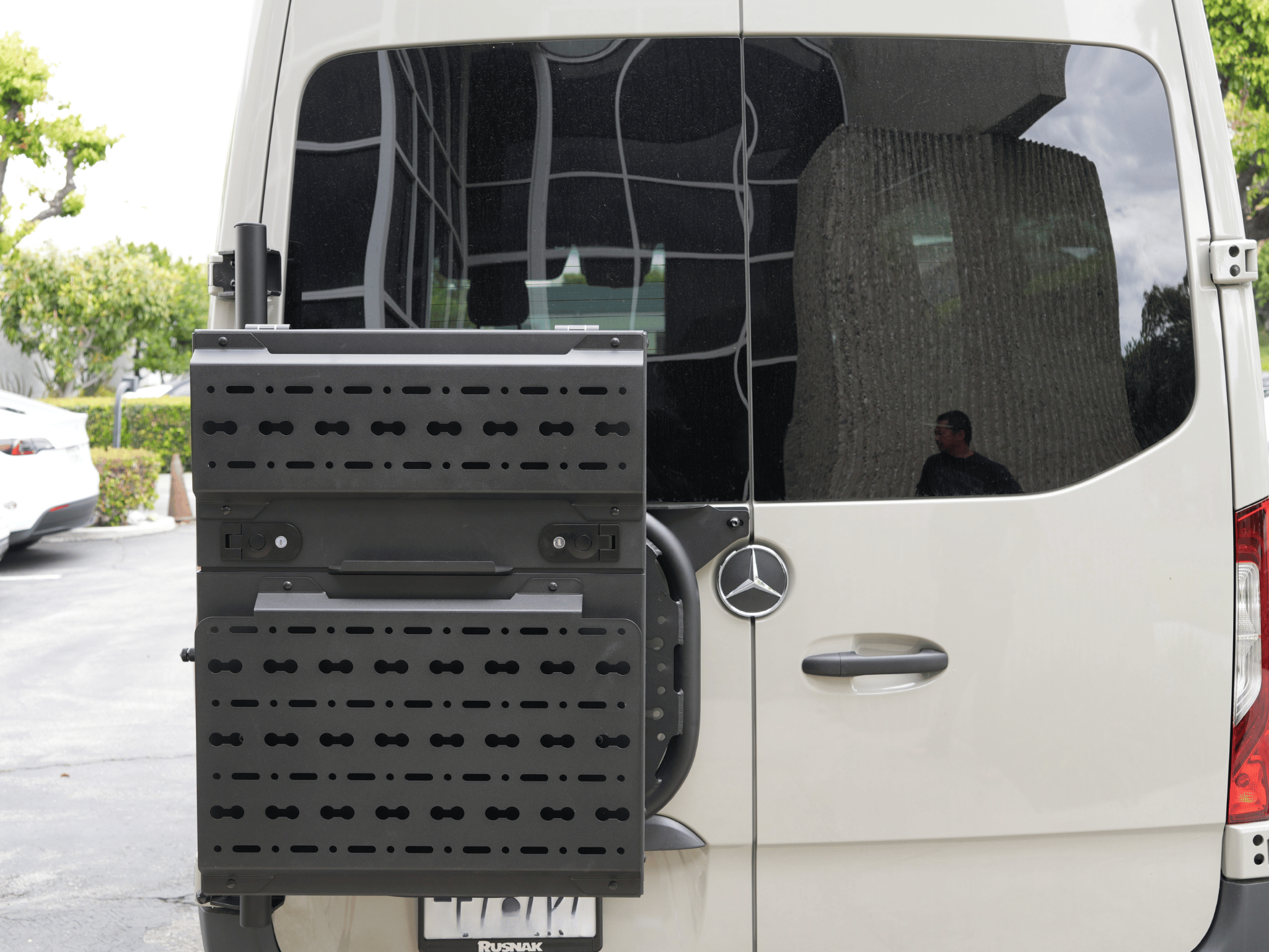 Sprinter Rear Tire Carrier with Molle Panel