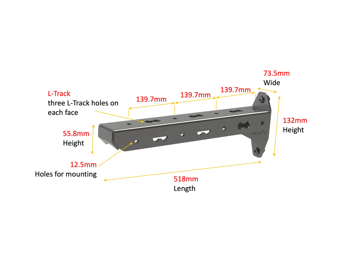 Atlas Bike Rack Adapter (Sold as a set)