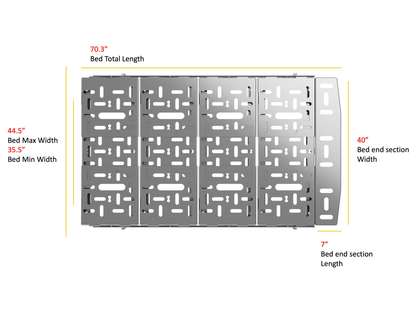 Wheel well box Mini bed for Sprinter, Transit &amp; Promaster