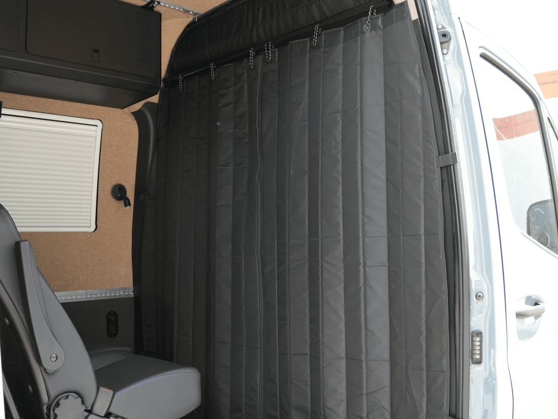 SPRINTER HEADLINER SHELF INCLUDES CURTAIN ROD AND LINER 2019+