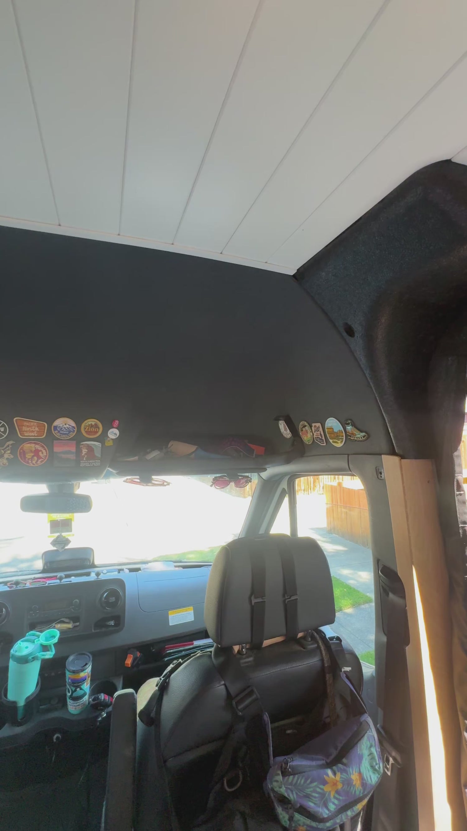 SPRINTER HEADLINER SHELF INCLUDES CURTAIN ROD AND LINER 2019+