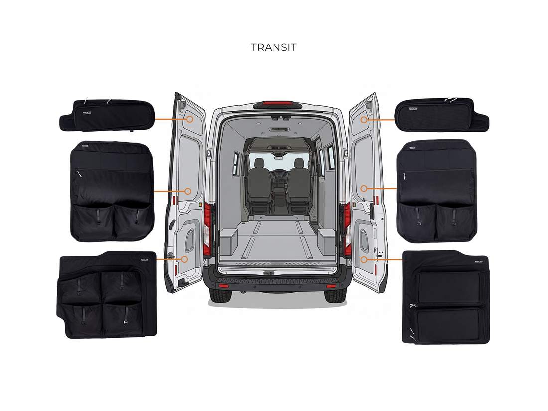 Ford Transit Rear Door Storage Panels Bundle (Upper, Middle &amp; Lower)
