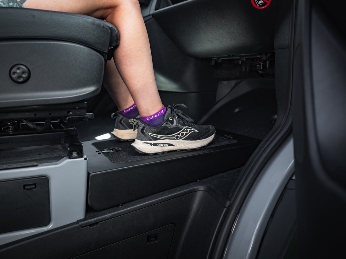 Ford Transit Foot Platform &amp; Under Seat Storage Box