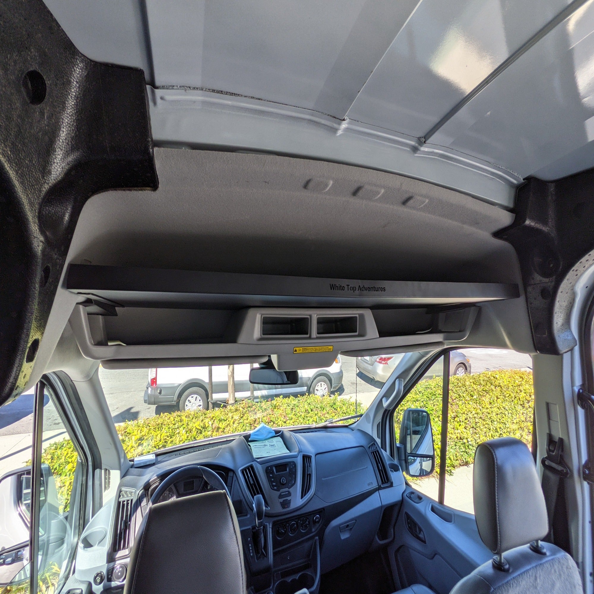 Ford Transit Headliner Shelf With Curtain Rod Fits Mid And High Roof