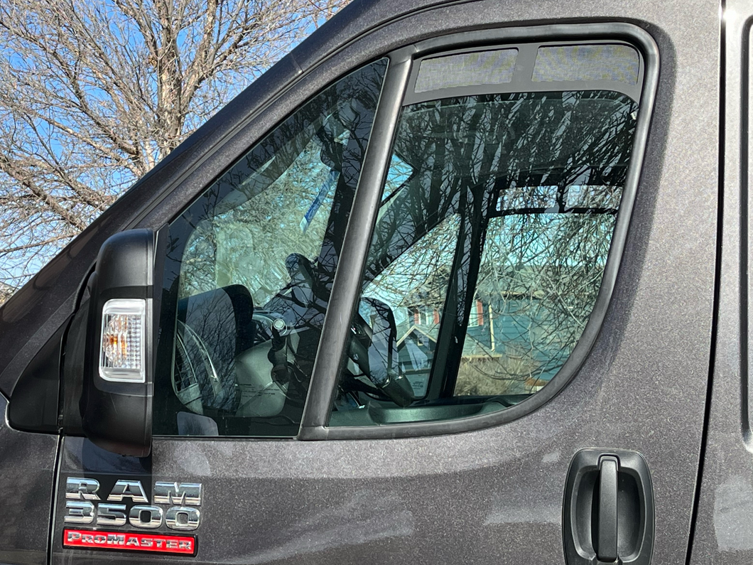 ProMaster Van Screens 2013-Present Bug-out 2.0 cab window vent screen insert. Sold as Sets
